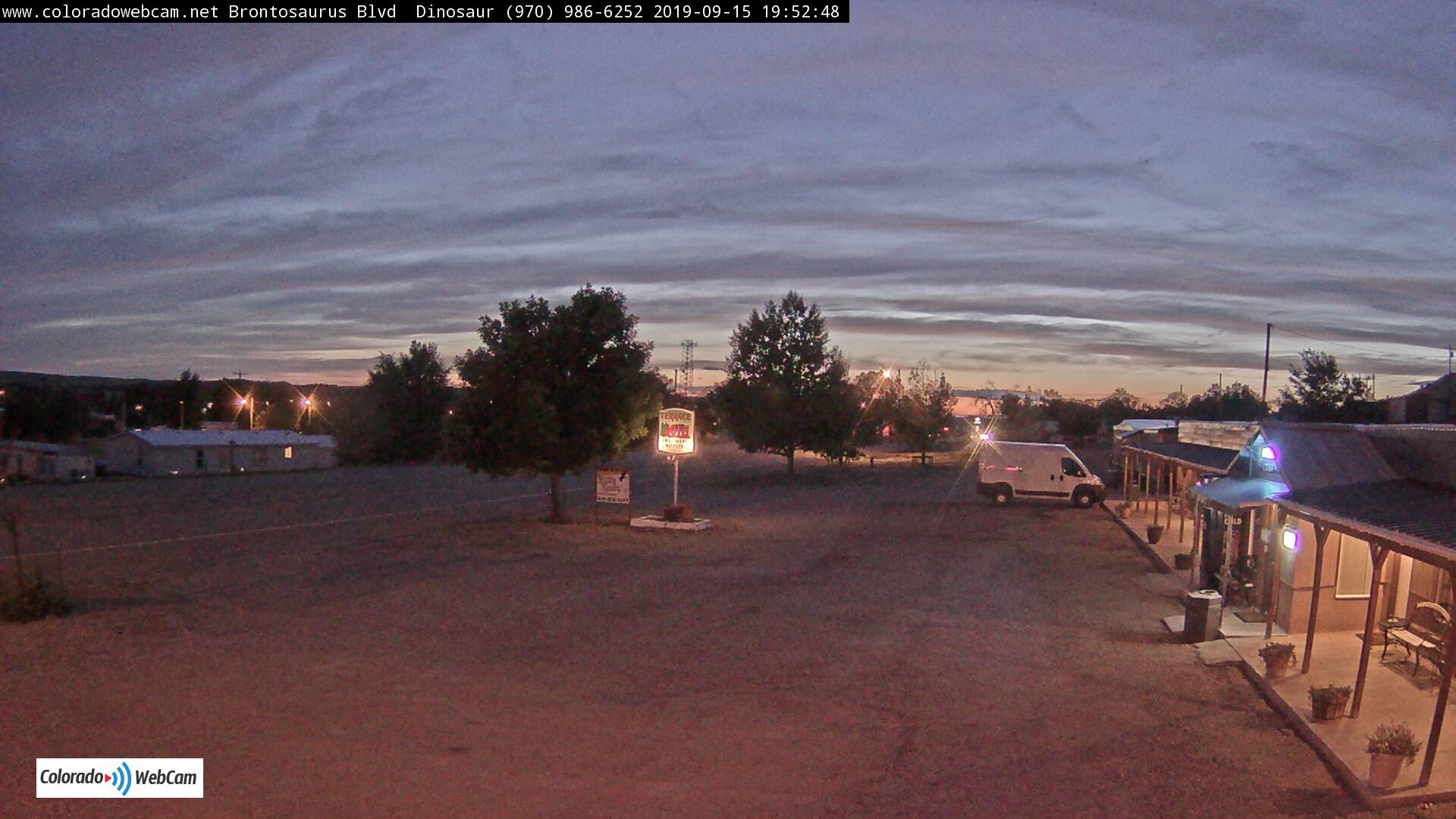 Dinosaur cam Brontosaurus Blvd, Dinosaur Colorado cam Terrace Motel Colorado cam